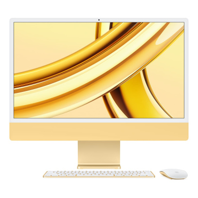 Apple iMac 24" (M3, 8C CPU, 10C GPU, 2023) Retina 4,5K, 8Gb, 256Gb SSD (MQRL3) Yellow, желтый