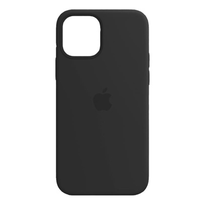 Чехол Silicone Case для Apple iPhone 12/12 Pro Black, черный