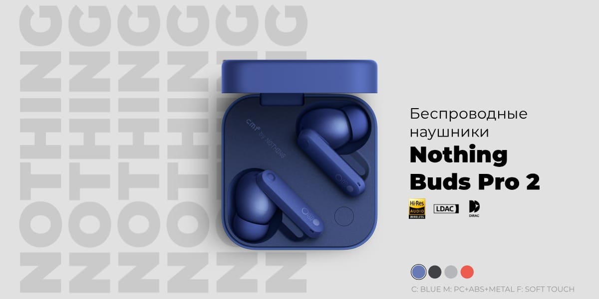 Наушники Nothing Buds Pro 2 Blue, синий
