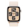 Apple Watch SE (2023), 44 мм корпус из алюминия цвета «Starlight», ремешок Sport Loop цвета «Starlight»