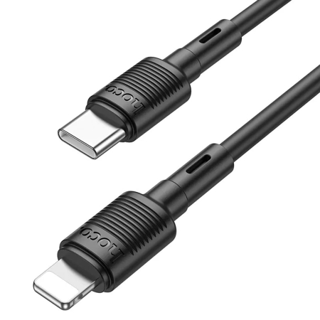 Кабель hoco. iP Victory PD charging data cable (X83) Черный