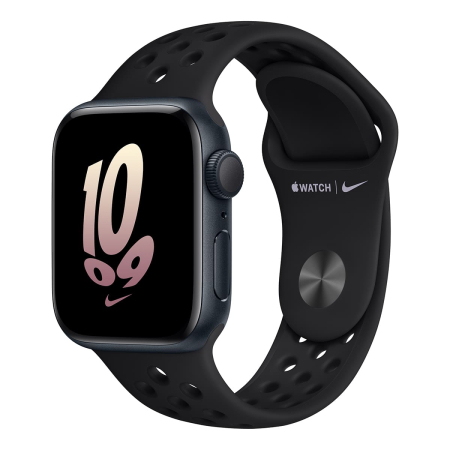 Apple Watch Nike SE (2022), 40 мм корпус из алюминия цвета «Midnight», ремешок Nike Sport Band размера M/L цвета «Black/Black»