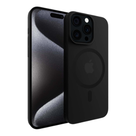 Чехол для iPhone 16 Pro с MagSafe 6.3" Gurdini Slim Series with Black, чёрный