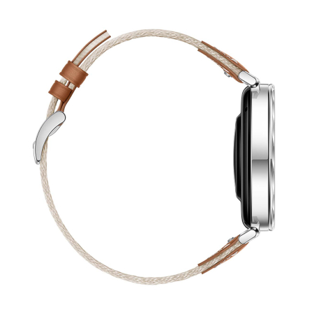 Часы HUAWEI Watch GT 5 Silver, 41 мм, цвет корпуса серебряный, цвет ремешка бежевый