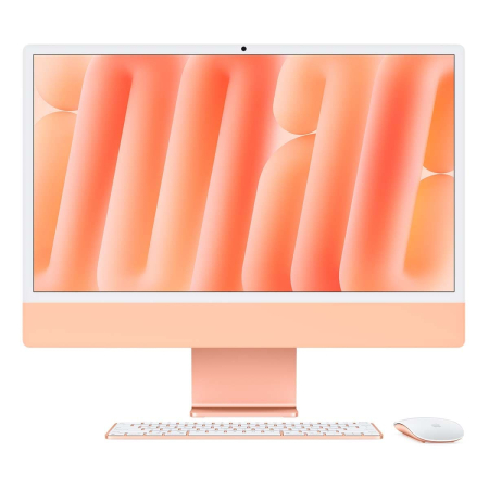 Apple iMac 24" (M4 10C CPU, 10C GPU, 2024) Retina 4,5K, 16Gb, 512Gb SSD (MWV93) Orange, оранжевый