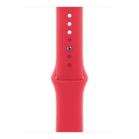 Apple Watch Series 9, 45 мм корпус из алюминия цвета (PRODUCT)RED™, ремешок Sport Band размера S/M цвета «Red»