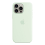 Чехол Silicone Case для Apple iPhone 15 Pro Max с MagSafe Light Mint, мятный