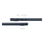 Apple MacBook Air 15" (M3, 8C CPU, 10C GPU, 2024) 16/256Gb SSD (MC9G4) Midnight, «тёмная ночь»