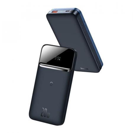 Внешний аккумулятор Baseus 10000mAh Magnetic Wireless Quick Charging Power Bank 20Вт PPMT-03 (PPCXW10-X) Синий