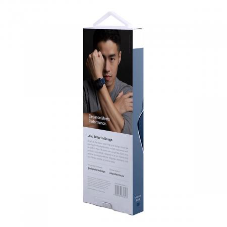 Ремешок для Apple Watch 42/44/45 mm UNIQ Dante Strap Mesh Steel (45MM-DANCBLU) Синий кобальт