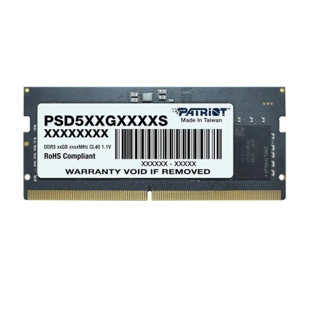 Оперативная память Patriot Signature (PSD516G560081S) DDR5 16GB 5600MHz CL46 SO DIMM 1x16 ECC