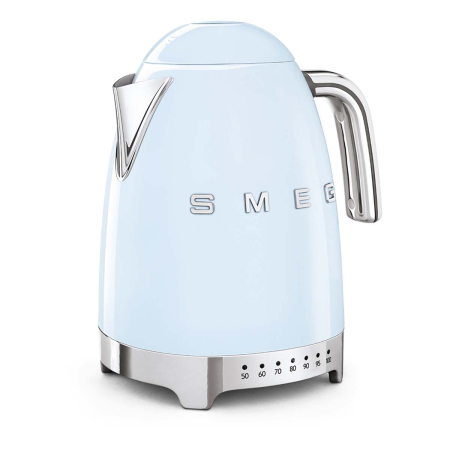 Чайник электрический SMEG 50s Style с регулируемой температурой (KLF04PBEU) Blue, голубой
