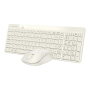 Клавиатуры и мышь беспроводные A4Tech Fstyler FG2300 Air Porcelain, бежевый