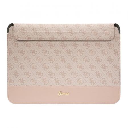 Чехол Guess для ноутбуков 13"/14" Sleeve 4G Bottom stripe Metal logo (GUCS14PS4SGP) Розовый