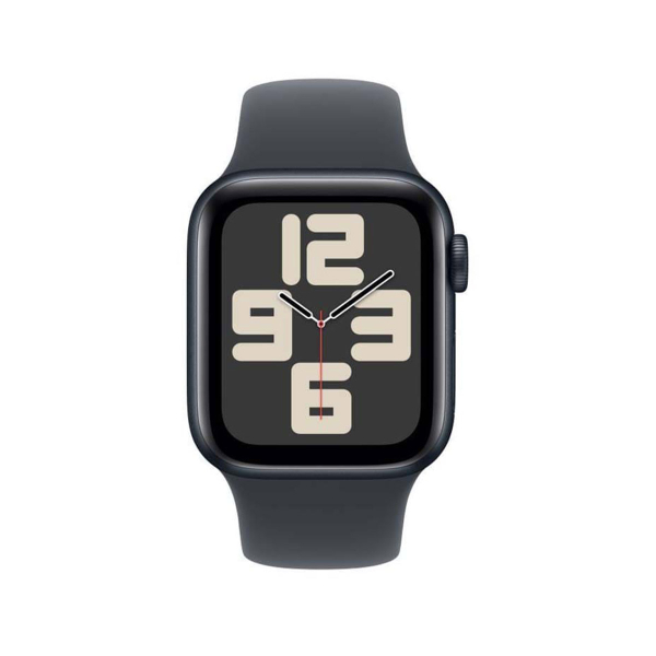 Apple Watch SE (2024), 40 мм корпус из алюминия цвета «Midnight», ремешок Sport Band размера M/L цвета «Midnight»