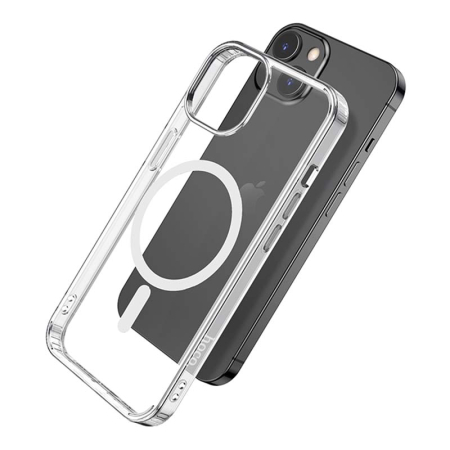 Чехол hoco. Magnetic Smartphone CASE для Apple iPhone 13 Прозрачный