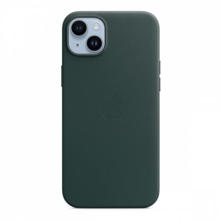Чехол Leather Case MagSafe для Apple iPhone 14 Plus «Forest Green» Зеленый