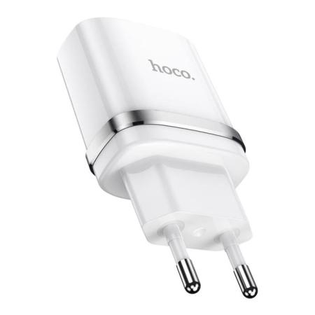 Зарядное устройство hoco. USB-A Indicator single port safety charger (N1) Белый