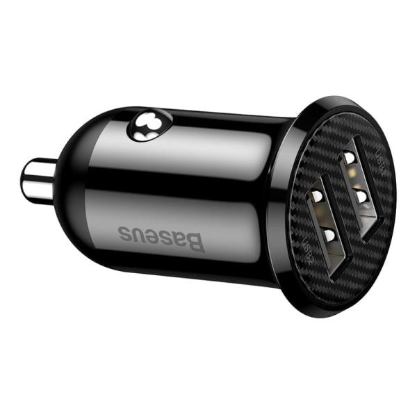 Автомобильное зарядное устройство Baseus car charger Grain Pro Dual USB 4.8A (CCALLP-01) Черный