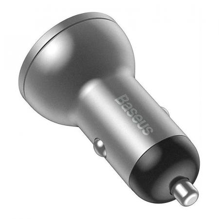 Автомобильное ЗУ 2xUSB Baseus Digital Display VCBXA-S (CCBX-0S) Серый