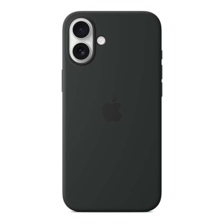Чехол для iPhone 16 Plus с MagSafe Silicone Case Black, чёрный